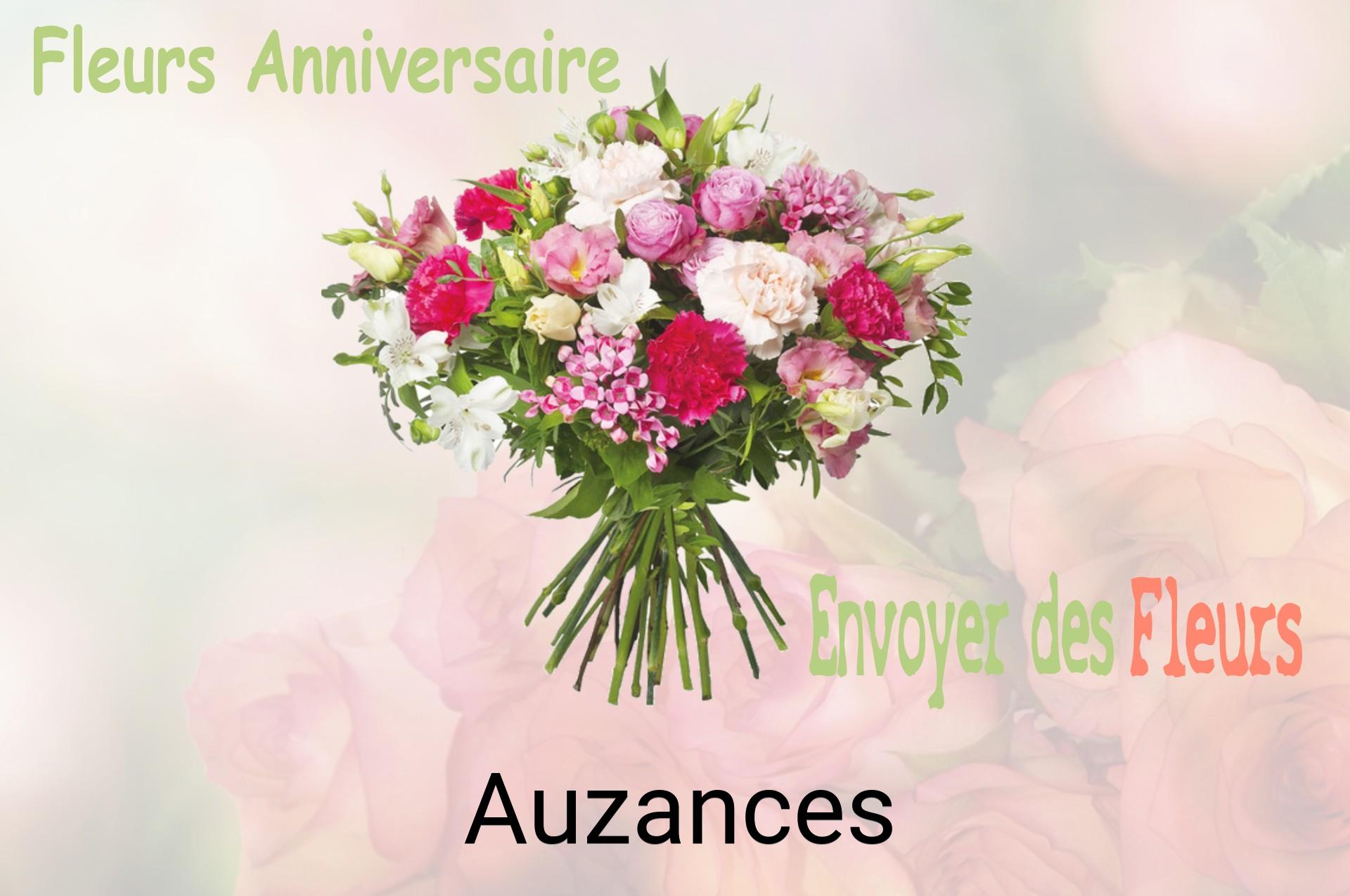 Bouquet de fleurs d’anniversaire livré à Auzances