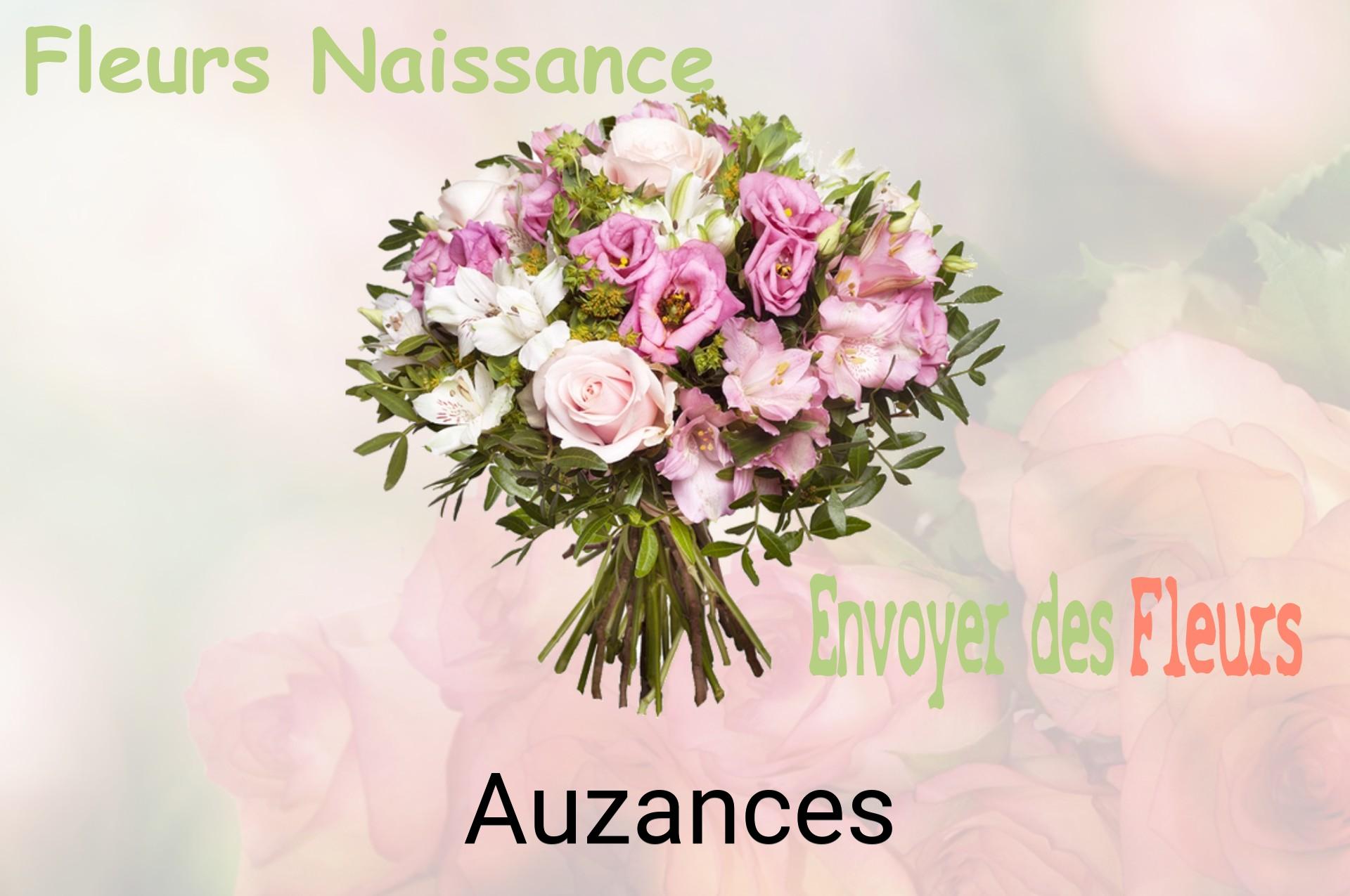 Bouquet de fleurs de naissance livré à Auzances